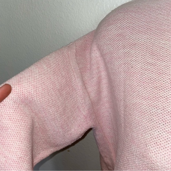 J Jill pink tie front light weight sweater size small - Picture 2 of 7